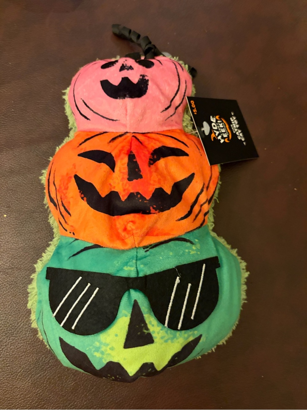 2 for $10 Plush Stacked Pumpkin Toy - Pink, Orange & Green Halloween Decor